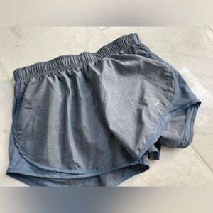 Nike dry fit women’s shorts light blue size large gently used